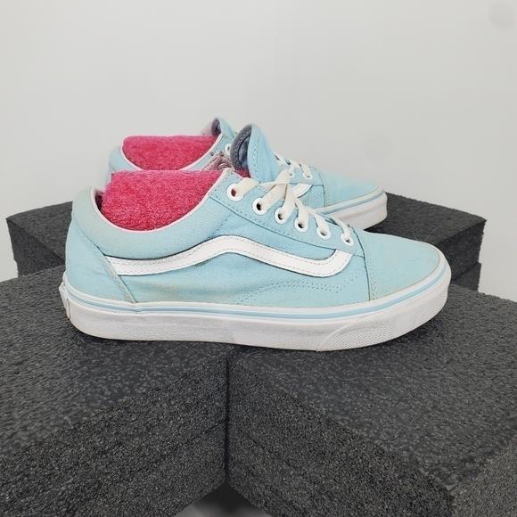 Vans Off The Wall Tiffany Blue Sneakers 7 Women's 5.5 Men's Shoes 500714 - Picture 7 of 11
